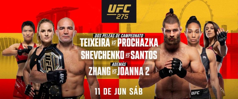 UFC® hará historia en Singapur con UFC® 275: TEIXEIRA vs PROCHAZKA