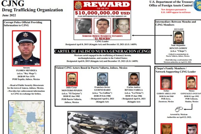 EU incluye en su lista negra a jefe policial de Ameca, Jalisco, por nexos con el CJNG