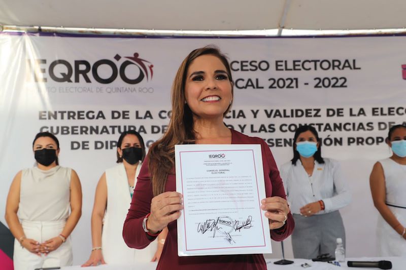 Mara gobernadora electa de Quintana Roo