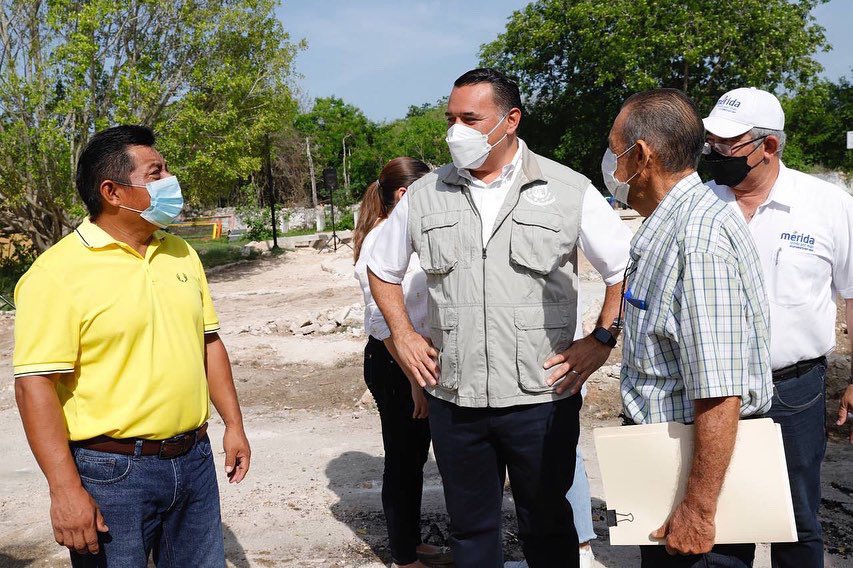 Renán Barrera trabaja para mejorar los espacios públicos y la infraestructura de las comisarías de Mérida