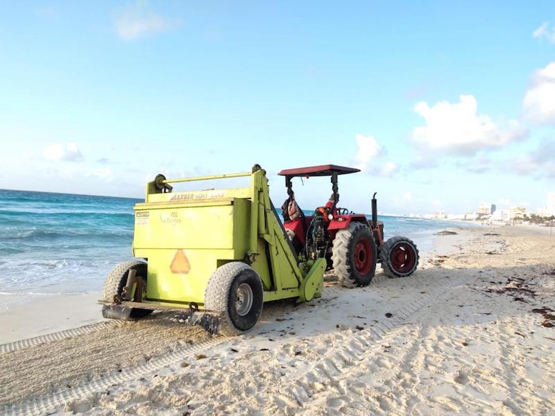 Trabajan gobierno y sociedad para limpieza permanente de playas de Cancún