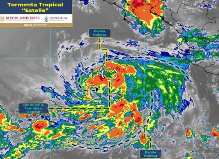 Huracán 'Estelle' se debilita a tormenta tropical