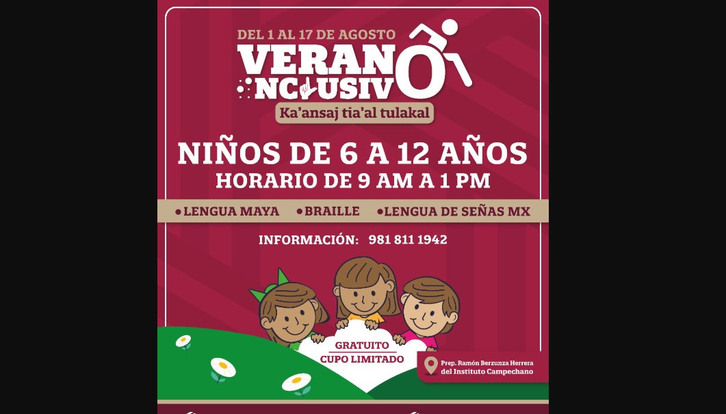 Layda Sansores invita al curso Verano Inclusivo en Campeche