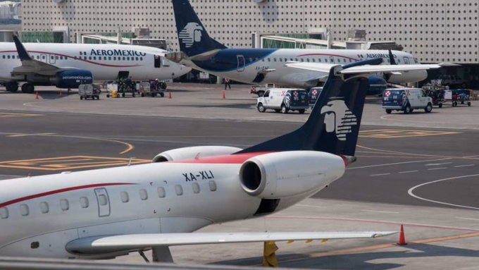 Vuelo de Aeroméxico, con destino a NY, vuelve al AICM tras ser impactado por un rato