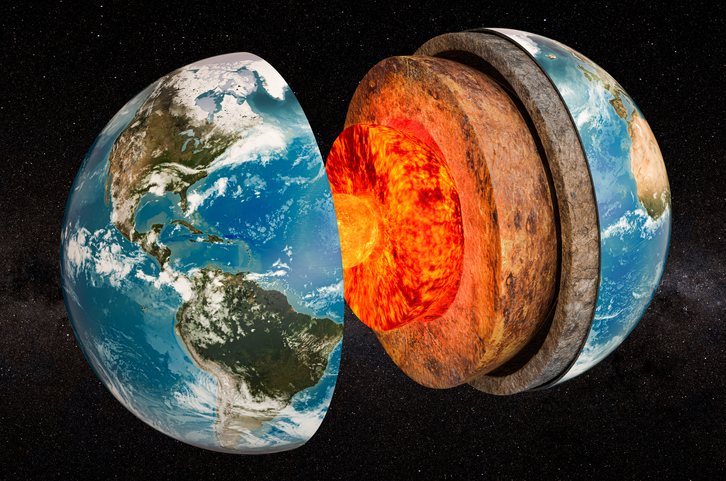 Litros de un gas prehistórico se están escapando del centro de la Tierra