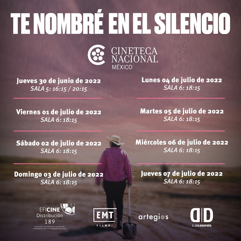 Te nombré en el silencio llega a la Cineteca Nacional