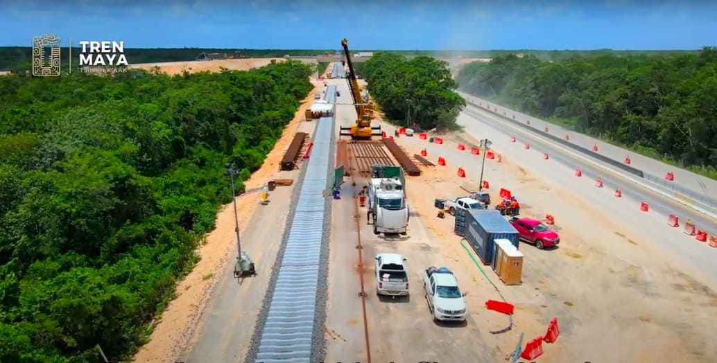 Avanzan las obras en el Tren Maya