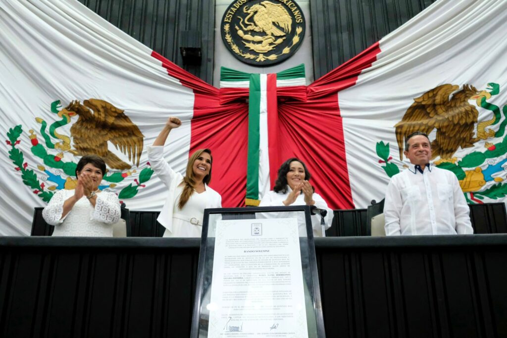 Recibe Mara Lezama el Bando Solemne como gobernadora electa