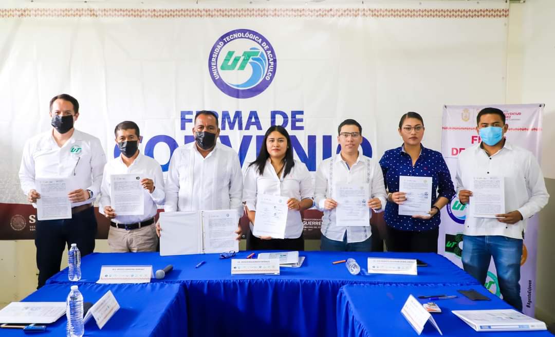 Sejuve firma convenios institucionales con universidades tecnológicas de Guerrero