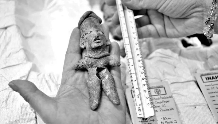 Hallan piezas prehispánicas en 2ª Sección del Bosque de Chapultepec