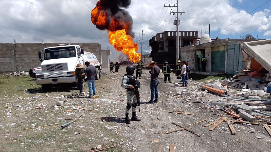 Reportan explosión en ducto de Pemex en Amozoc, Puebla
