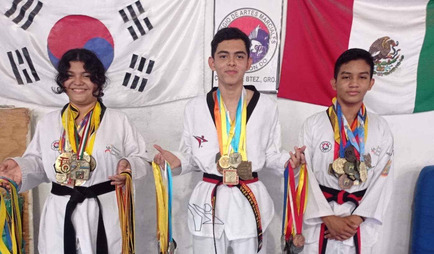 Taekwondoines guerrerenses en busca de competencias internacionales