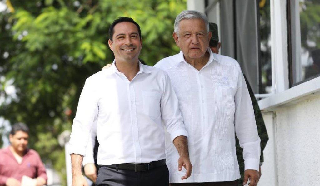 AMLO y Mauricio Vila supervisan avance del Tren Maya en Yucatán