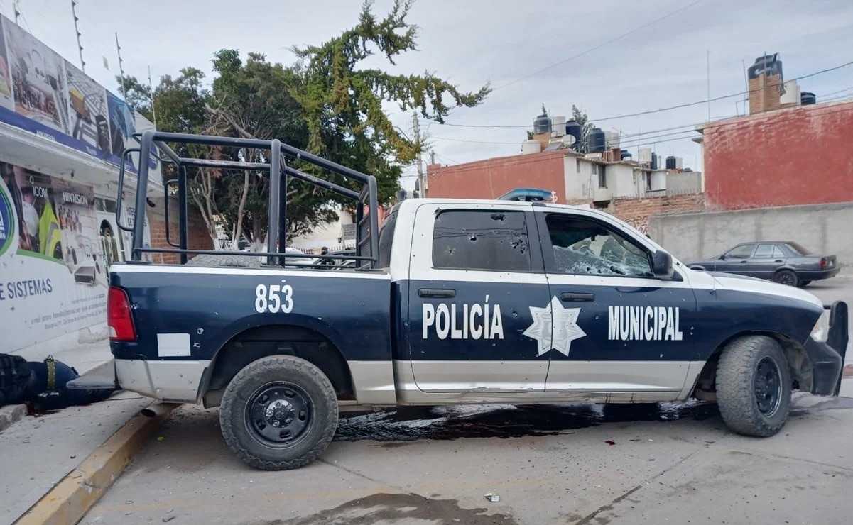 Comando asesina al jefe de la Policía de Calera, Zacatecas, y a 5 agentes más