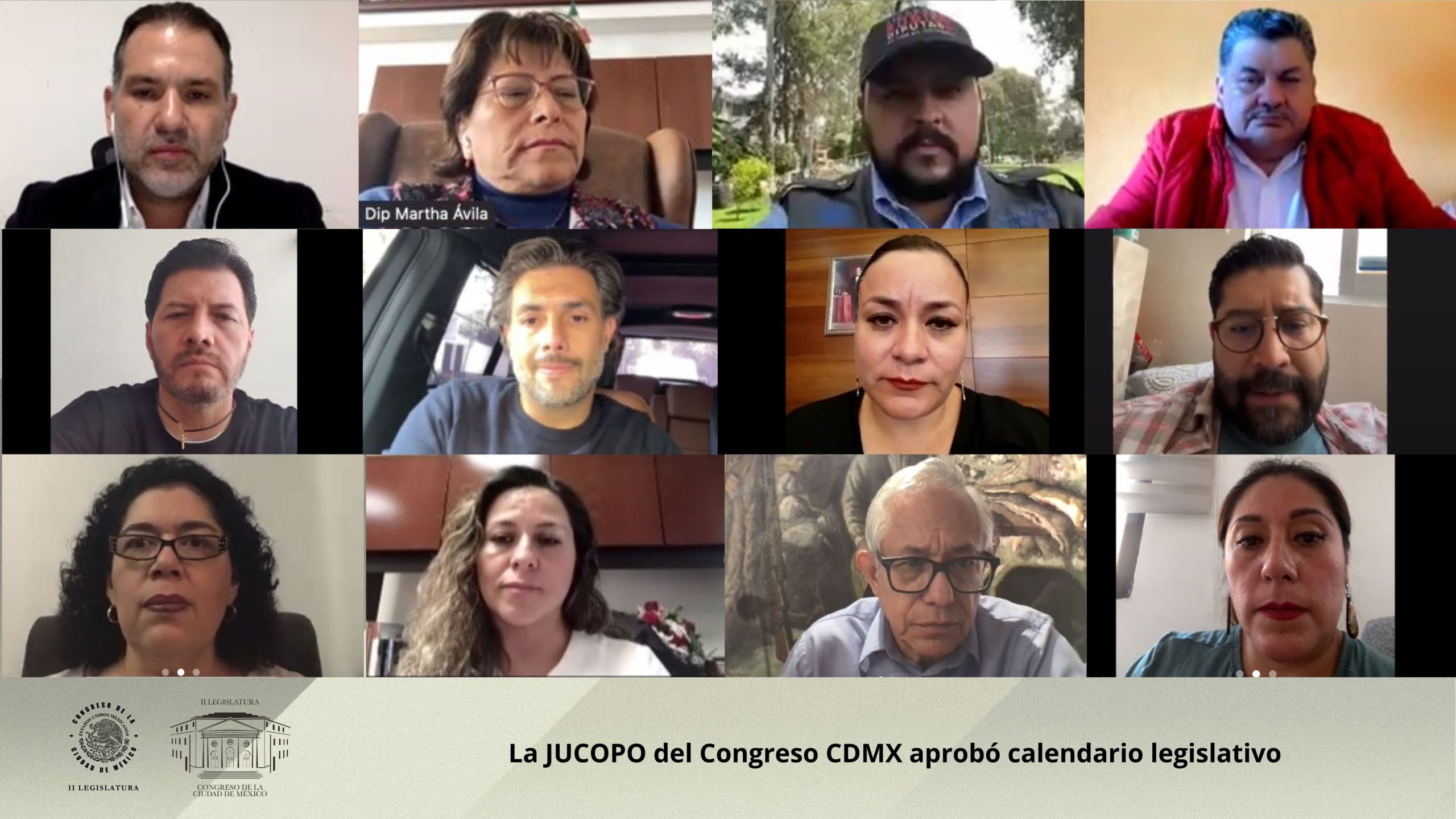 La JUCOPO del Congreso de la CDMX aprueba calendario legislativo