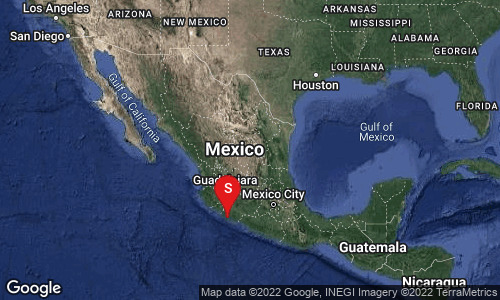 Se registra sismo de 5.4 al sur de Coalcoman, Michoacán