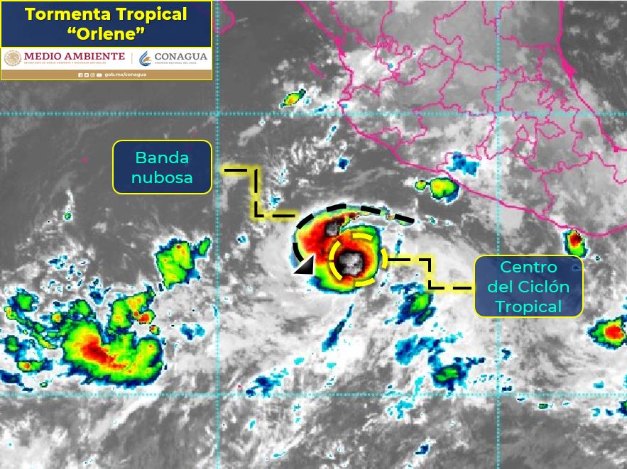 Tormenta tropical ‘Orlene’ se forma en el Pacífico mexicano