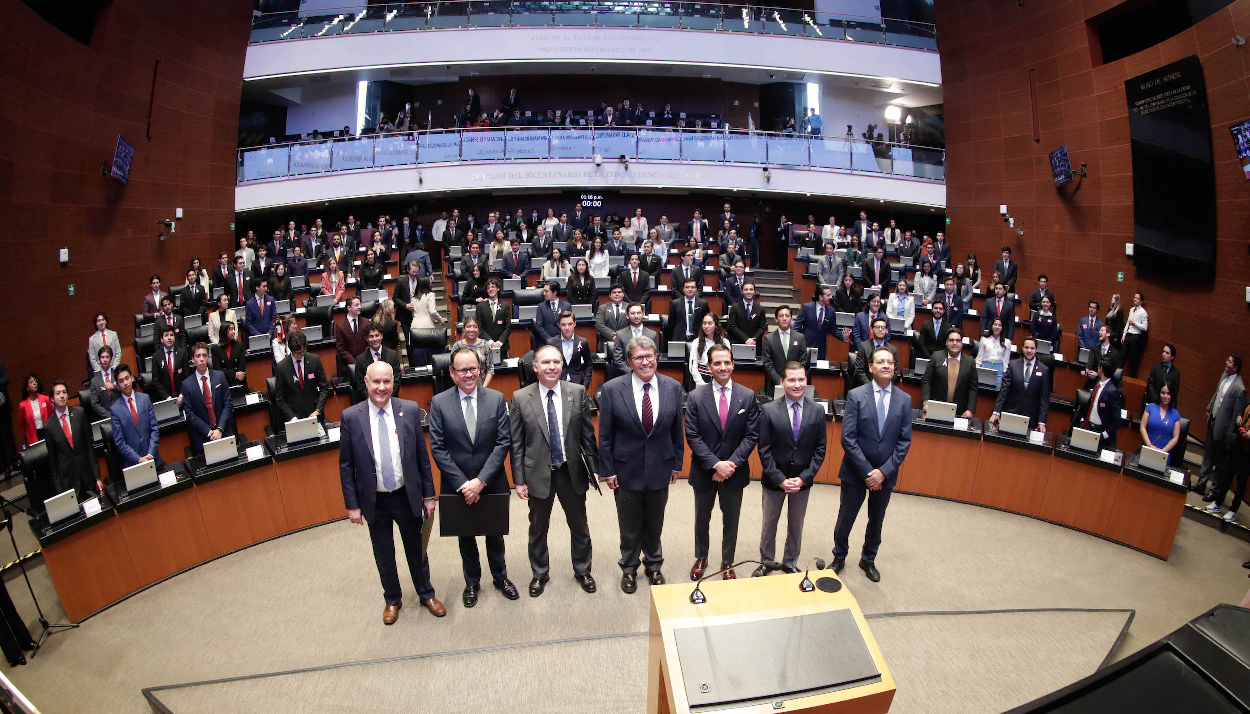 Inauguran en el Senado el Primer Parlamento de la Universidad Panamericana