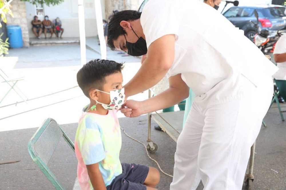 Anuncian segunda dosis anticovid para menores de 5 a 11 años de Mérida