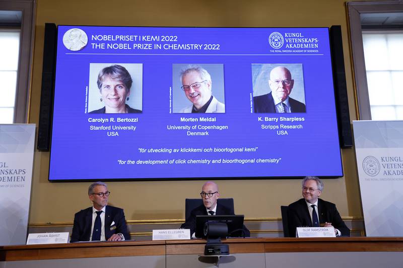 Nobel de Química 2022 reconoce el desarrollo de la química click y la bioortogonal