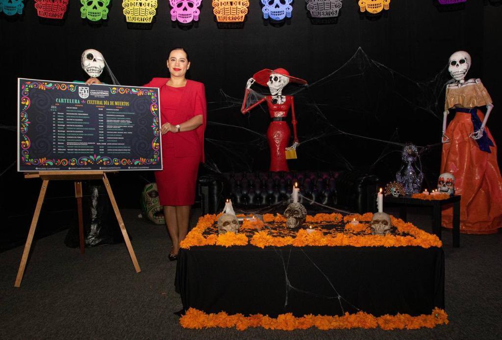 Cuauhtémoc da a conocer la ‘Cartelera Cultural de Día de Muertos’