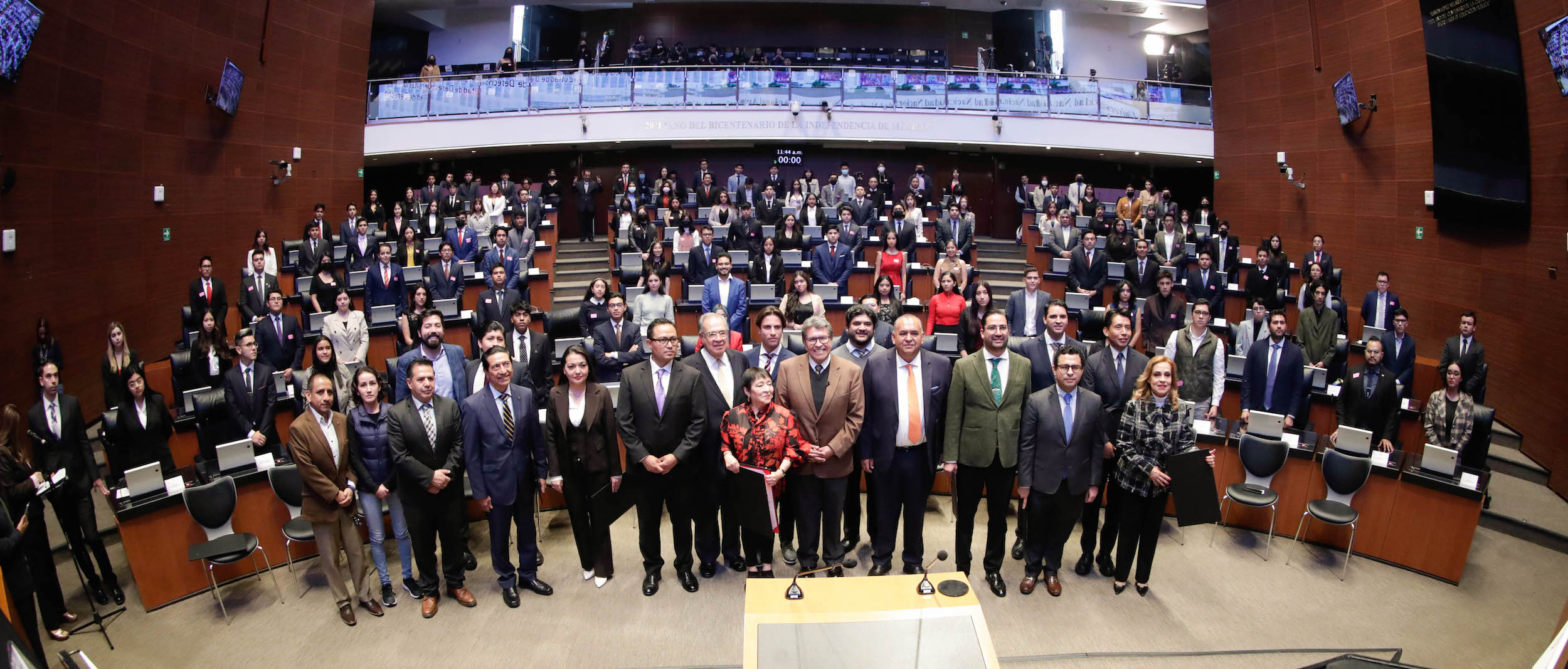 Inaugura Ricardo Monreal Primer Modelo Parlamentario Universitario, de Derecho-UNAM