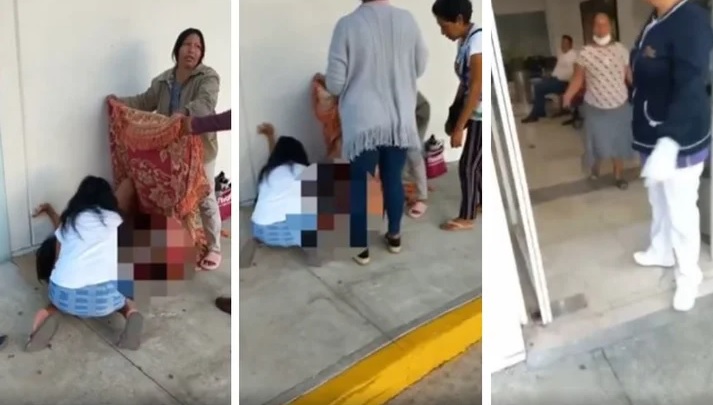 Adolescente da a luz afuera del Hospital General de Tapachula, Chiapas; su bebé murió