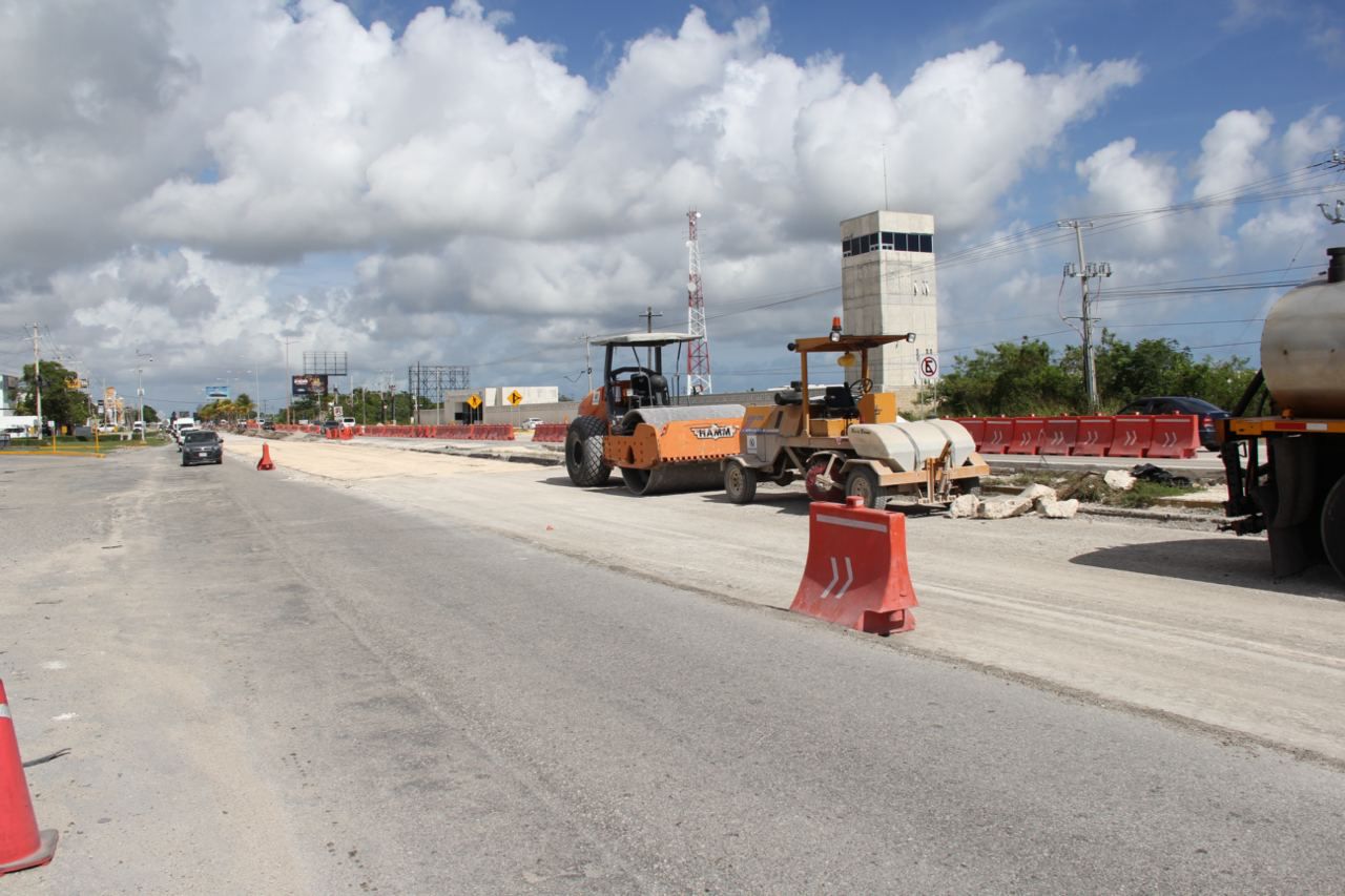 Avanzan las obras de rehabilitación del bulevar Colosio