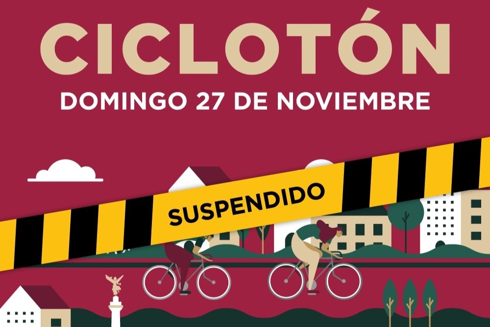 Este 27 de noviembre se suspende el Ciclotón de la Ciudad de México