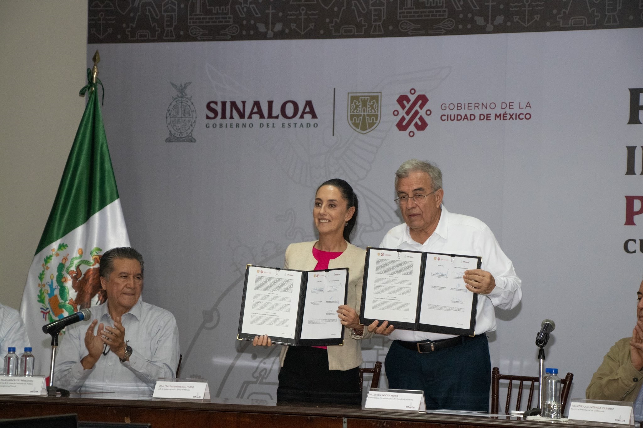 Claudia Sheinbaum firma convenio con el Gobierno de Sinaloa