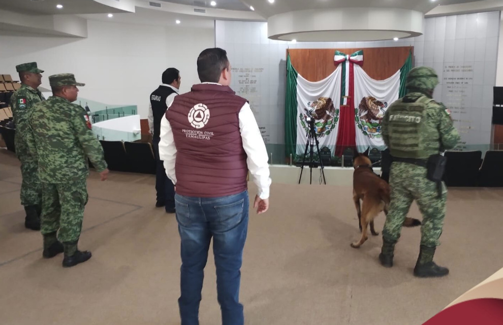 Desalojan el Congreso de Tamaulipas por presunta amenaza de bomba