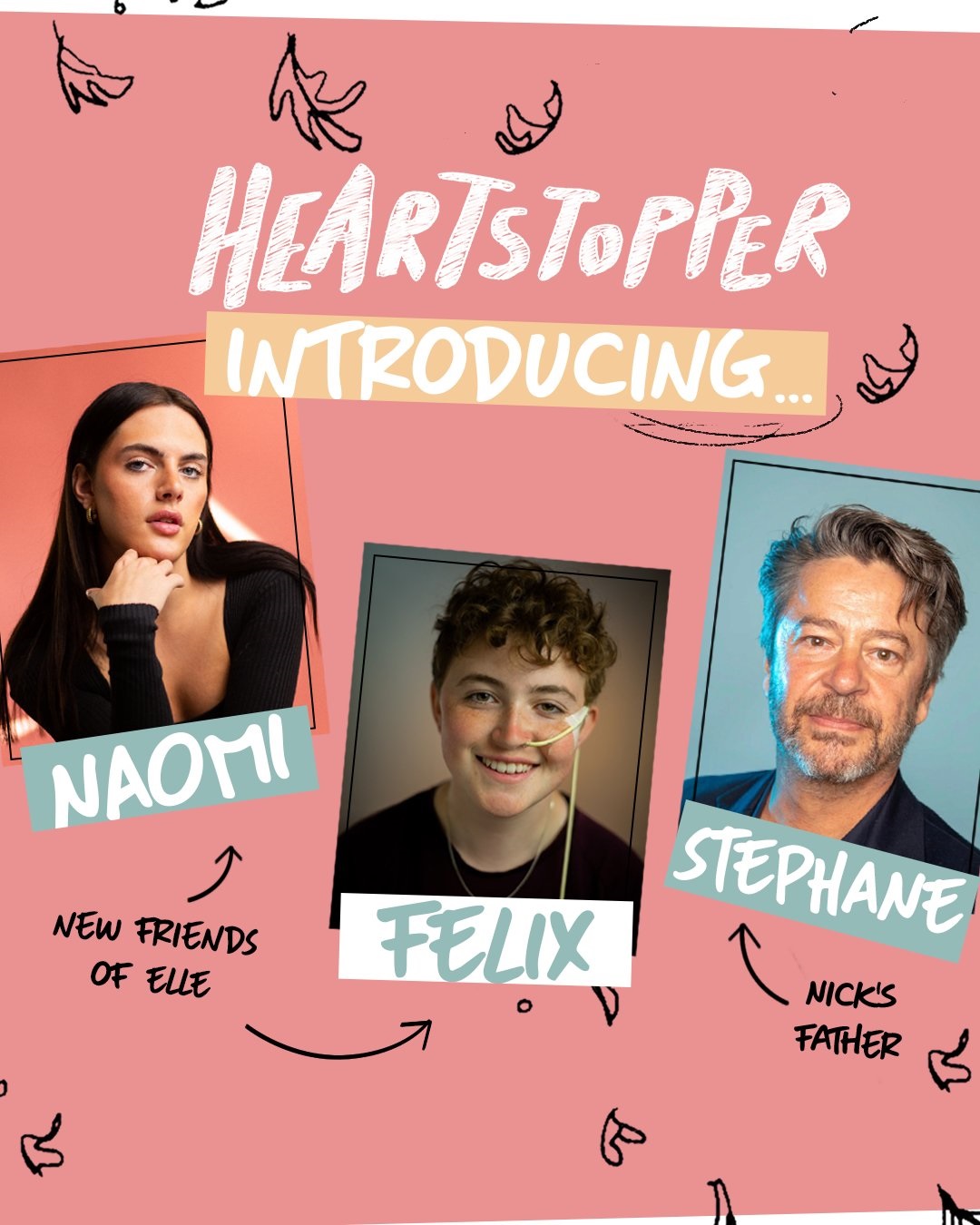 Tres nuevos actores se integran a la segunda temporada de “Heartstopper”