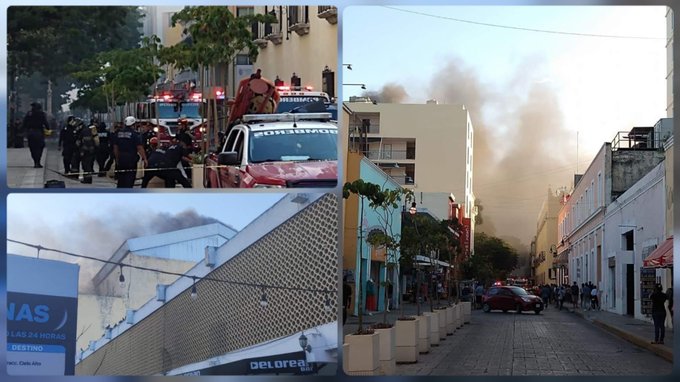 Se incendia el teatro José Peón Contreras en Mérida
