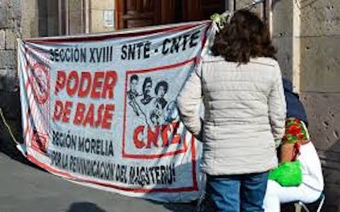 Amenaza CNTE al gobierno de Michoacán con protestas y más allá