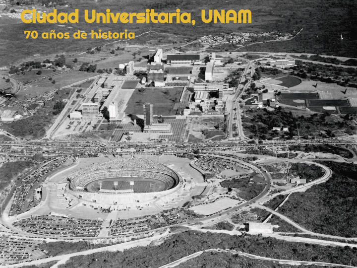 Presentan la exposición “Ciudad Universitaria, UNAM. 70 Años de Historia”