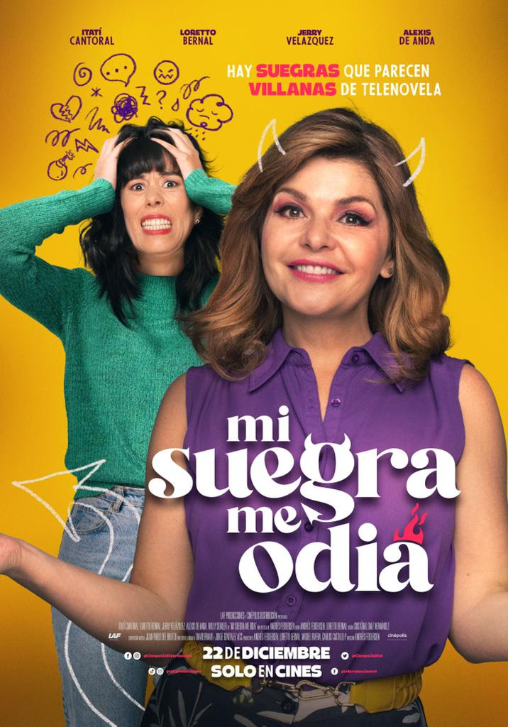 “MI SUEGRA ME ODIA” con Itatí Cantoral como la villana más temida de su carrera: una suegra