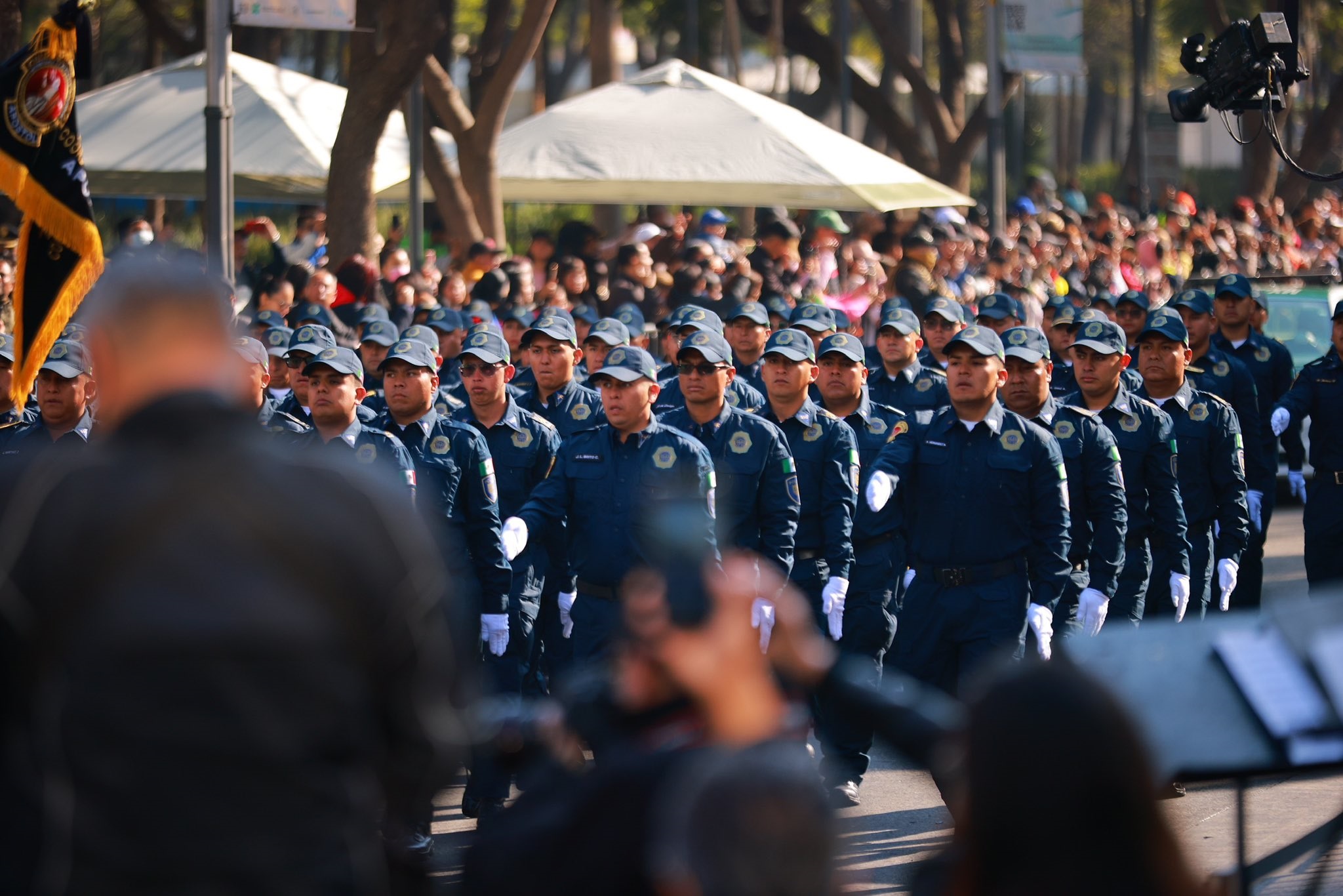 Se lleva a cabo el ‘Desfile del Día del Policía’ en el Hemiciclo a Juárez