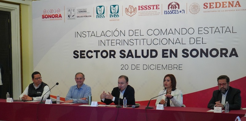 Se instala en Sonora primer Comando Estatal Interinstitucional del Sector Salud (CEISS)