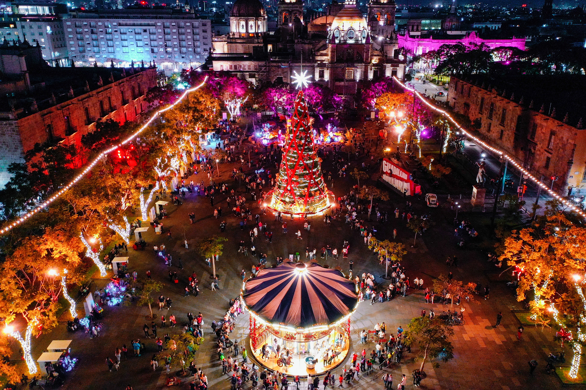 Inauguran el festival navideño 'Ilusionante 2022 en Guadalajara