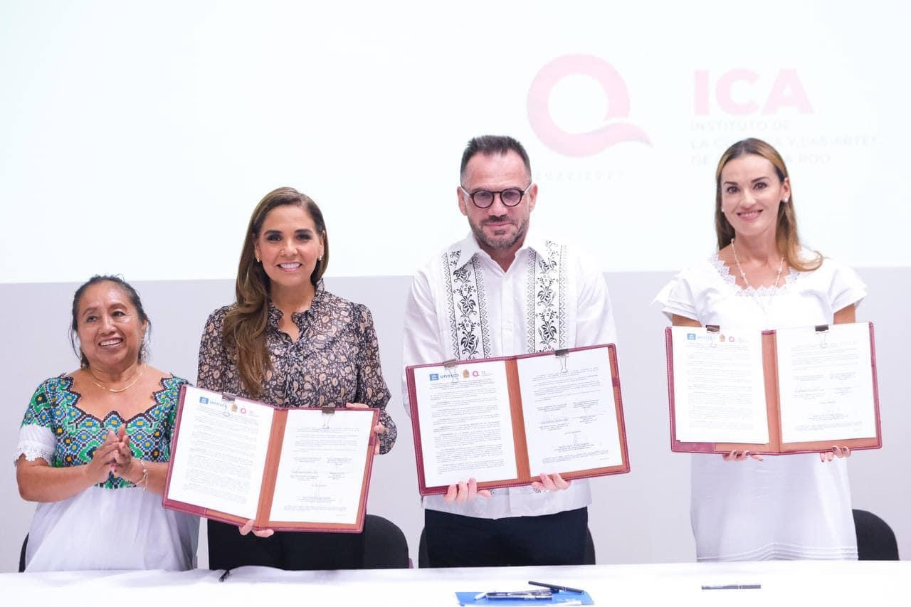 Quintana Roo y Unesco firman convenio a favor de la cultura maya