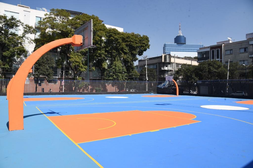 Reapertura Santiago Taboada canchas públicas de fútbol y básquetbol