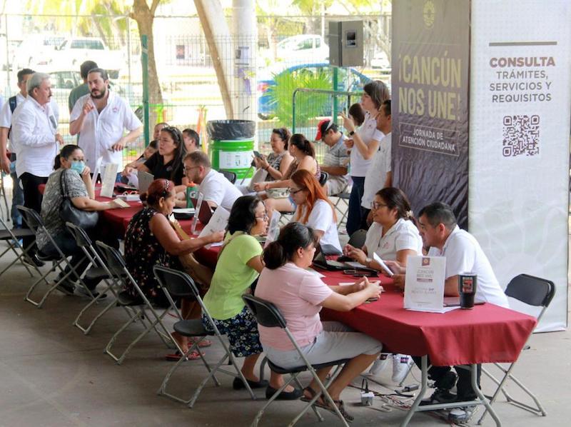 Arranca registro ciudadano a la jornada de atención ciudadana en Cancún