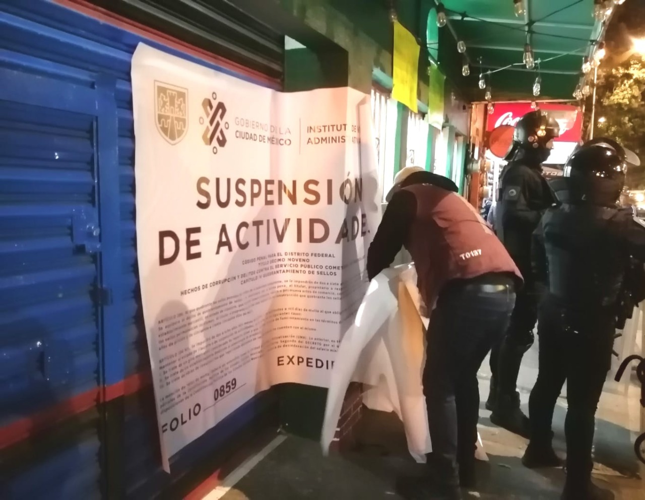 Se suspenden tres establecimientos en Gustavo A. Madero