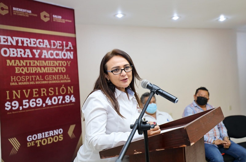 La Secretaría de Bienestar invirtió 9.5 mdp en el hospital general María del Socorro Quiroga de Carmen