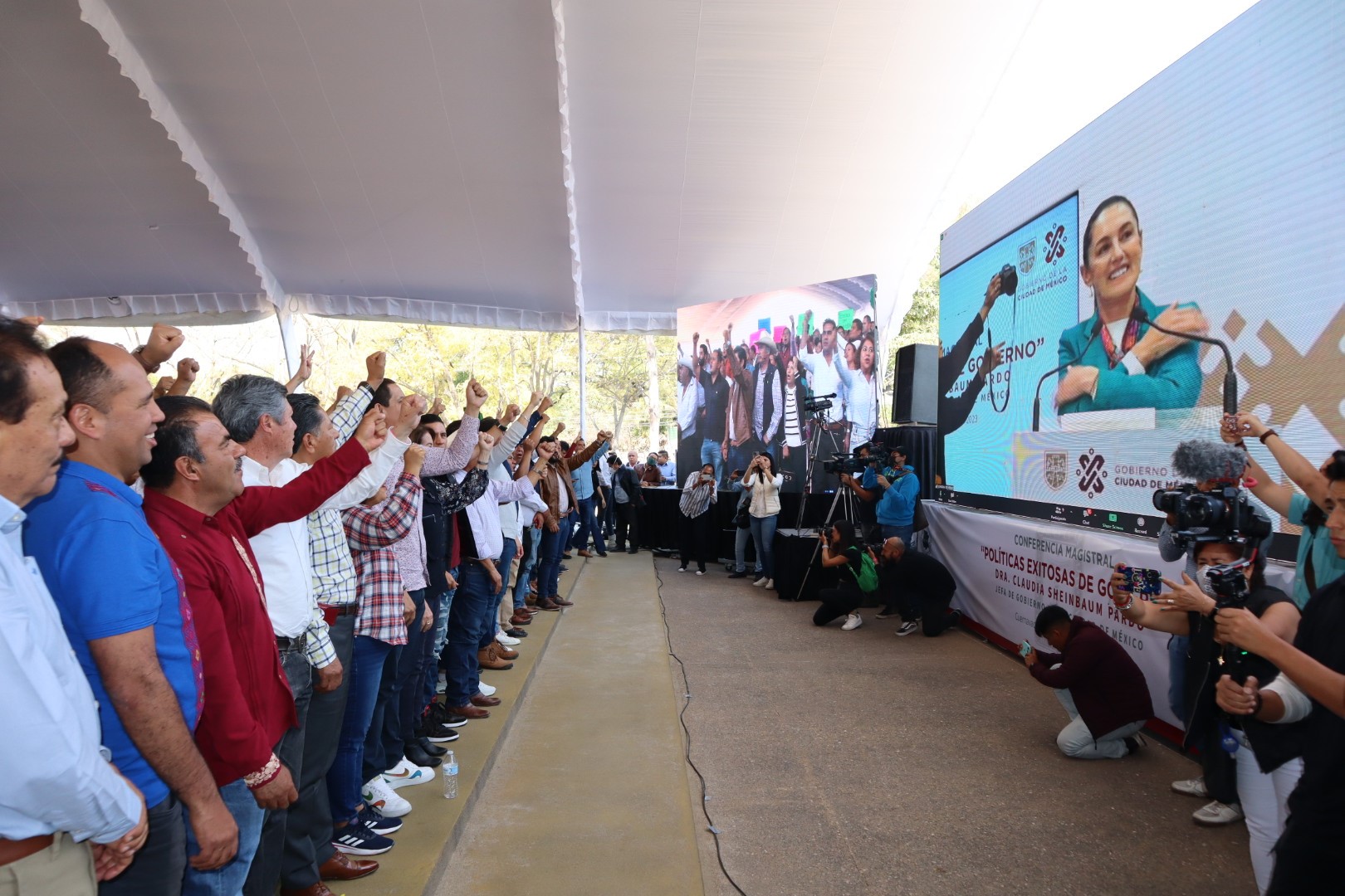 Comparte Sheinbaum Políticas Exitosas de Gobierno a habitantes de Morelos