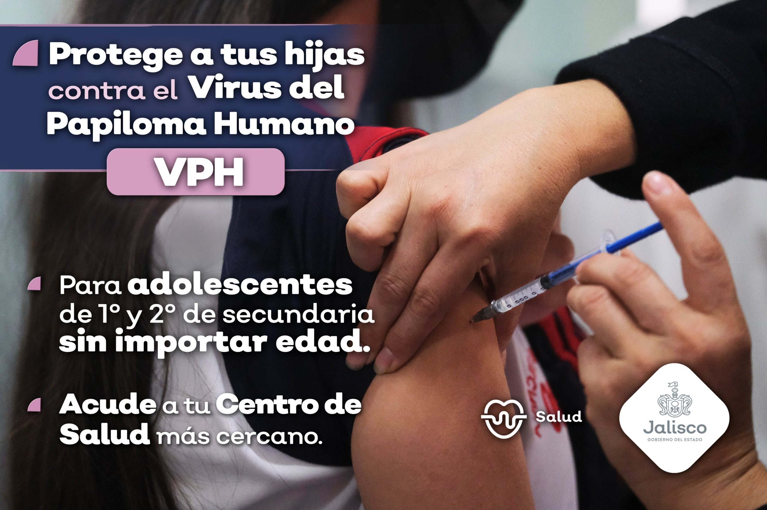 Jalisco intensifica su campaña de vacunación contra el VPH