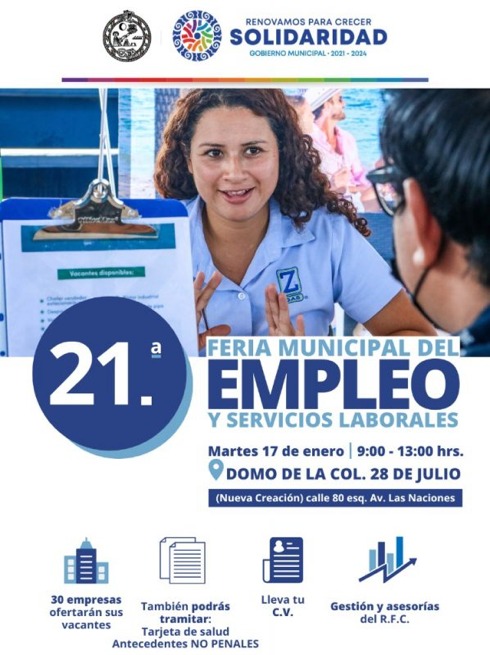 Realizan ferias de empleo en Playa del Carmen