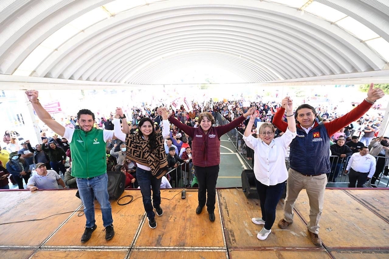 Gracias a militantes y simpatizantes la esperanza de cambio crece en Edomex; Delfina Gómez se encuentra con 15 mil morenistas en Tultepec