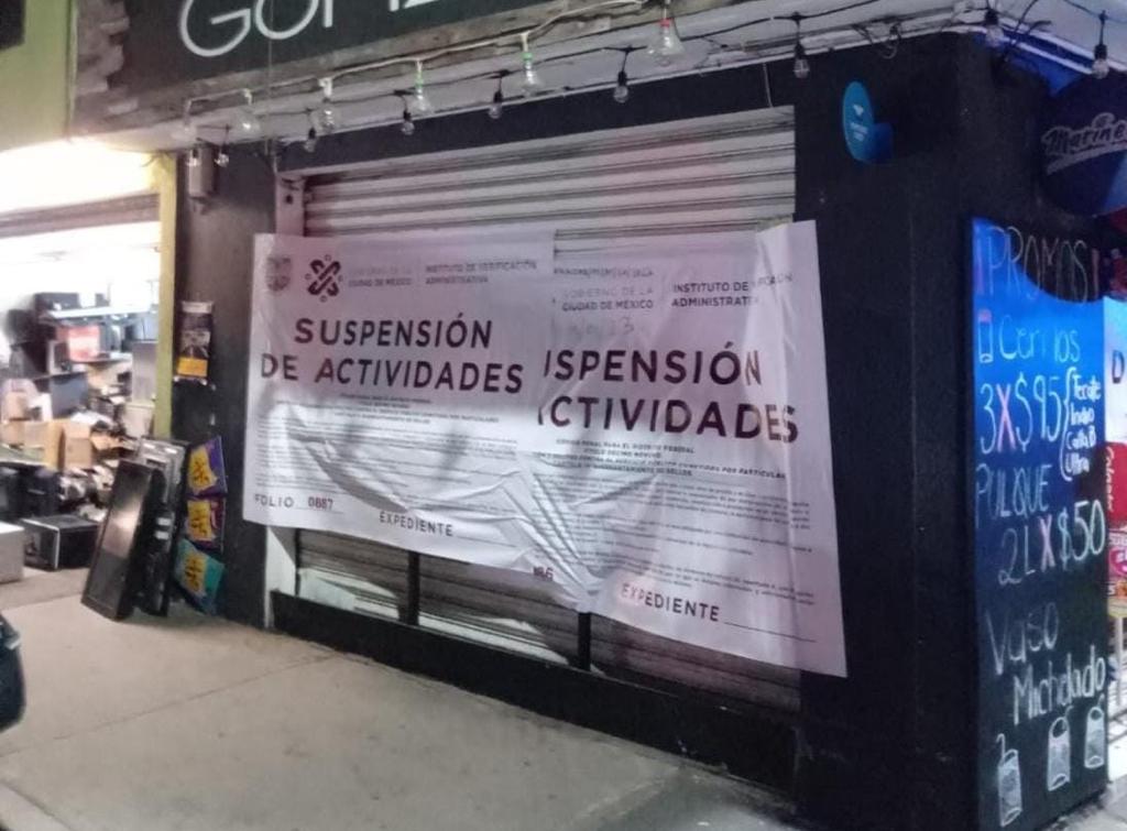 Invea suspende tres establecimientos en la Alcaldía Gustavo A. Madero