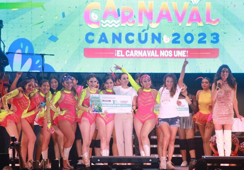 Más de 75 mil personas disfrutaron del Carnaval Cancún 2023, “El carnaval nos une”